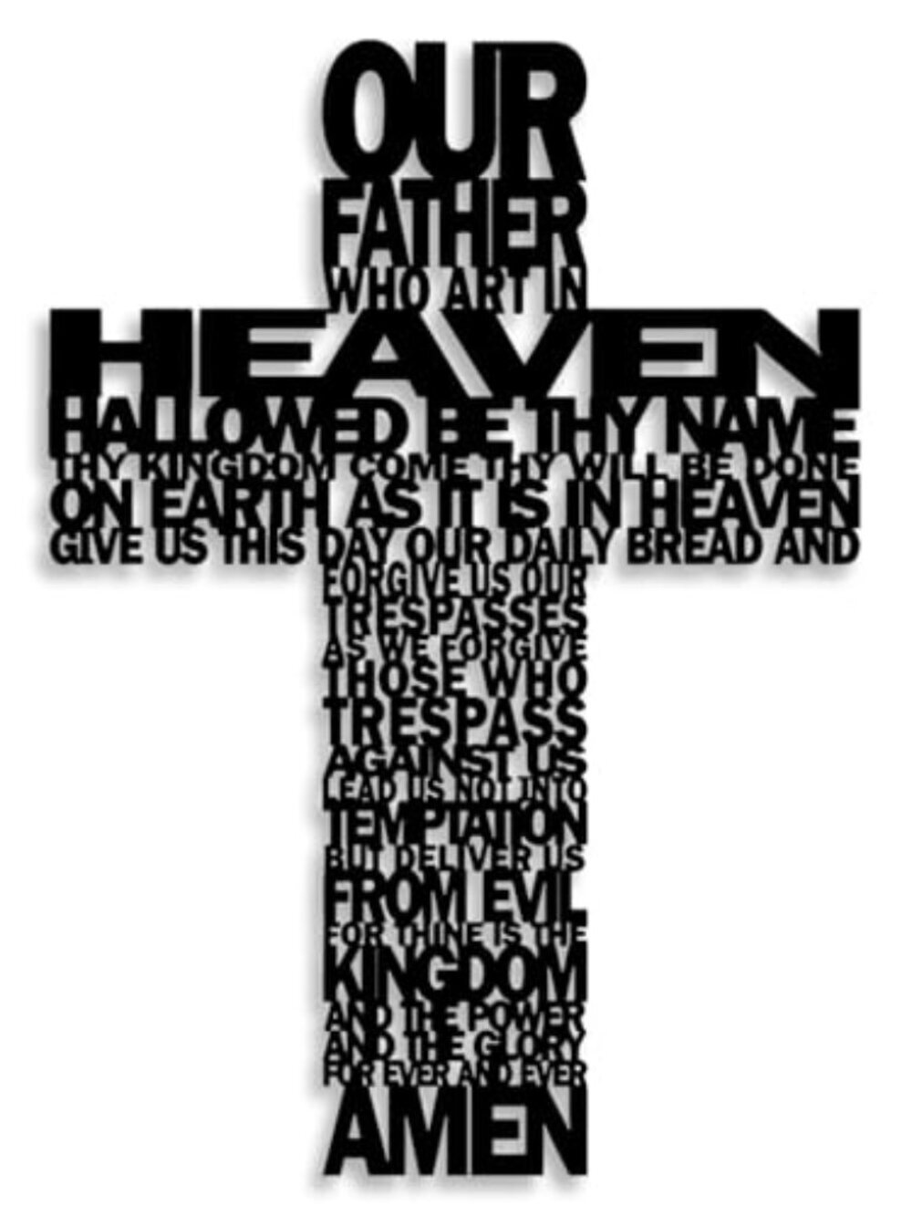 BRAND NEW Metal Cross Wall